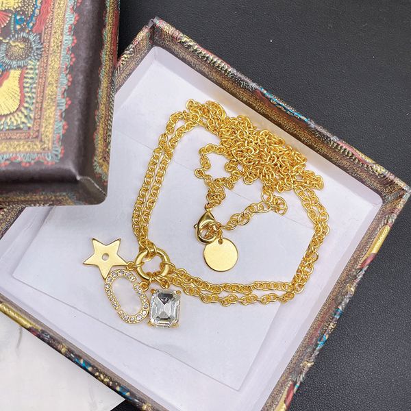 

fashion designer bracelet necklace jewelry for mens women gold letters bracelets necklaces gifts womens luxury d bracelets 985d, Golden;silver