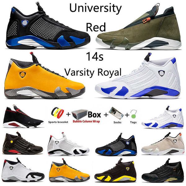 

jumpman 14s mens basketball shoes desert sand hyper royal thunder university red indiglo men women trainer sports sneakers eur, Black