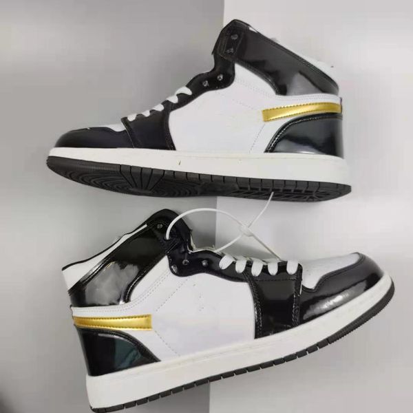 

fashion men women boots sneakers 1s og high lace-up casual flats outdoor comfortable wear-resisting skateboard sports shoes 36-44, Black