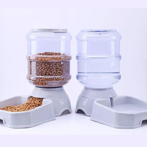 3.8L plastica bevitori di animali domestici gatto cane alimentatore automatico bere animale ciotola acqua per animali domestici cane bevitori automatici Y200917