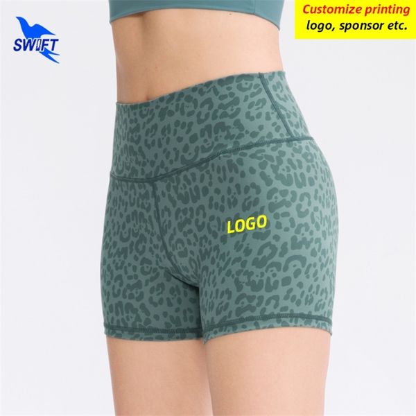 Alta cintura sexy alta cintura feminino shorts de yoga treino de ginástica atlética Leggings elástico tight runks brikes Quick Dry 220704