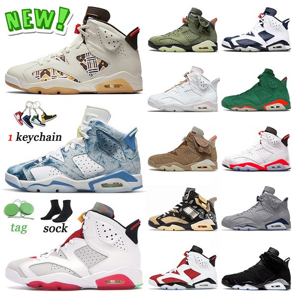 

new arrival jumpman 6s hare basketball shoes 6 og quai 54 washed denim gold hoops british khaki carmine metallic silver dmp white infrared b, White;red