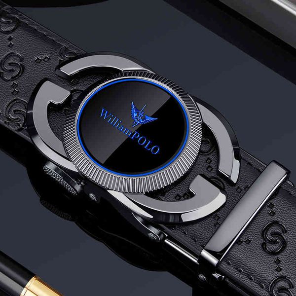 

belts emperor paul leather men's belt automatic buckle pure cow leather personalized trend versatile simple fashion 1xdu, Black;brown