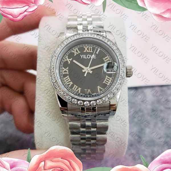 

ladies 904l full stainless steel waterproof watch automatic mechanical super luminous clock ladies fashion clothing catwalk bracelet ring wr, Slivery;brown