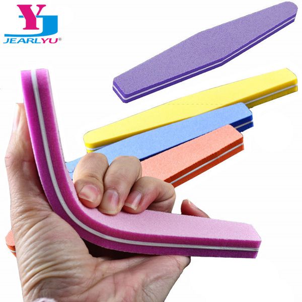 

professional nail files 10pcs buffing slim crescent 100 180 beauty tools diamond spong block polissoir ongles tool 220705