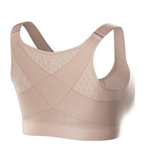 Correttore posturale da donna Reggiseno modellante per il corpo Biancheria intima traspirante da donna Reggiseno sportivo antiurto Reggiseno S-5XL Taglie fortiDonna