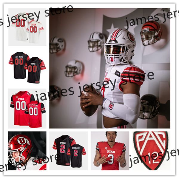 

ncaa mens custom utah football jersey 69 jor dan gross 97 jadon redding 72 garett bolles 1 nephi sewell 42 mika tafua 58 mac speedie 17 deva, Black