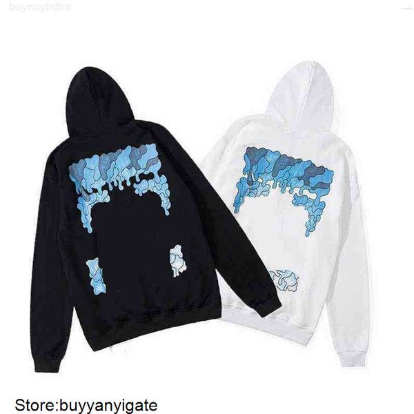 

hoodies cotton paint arrow sports pullover painted designers brand classic, Black
