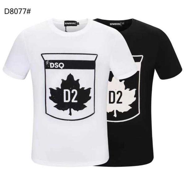 

dsq phantom turtle ss mens designer t shirt italian fashion tshirts summer dsq pattern t-shirt male 100% cotton 60236, White;black