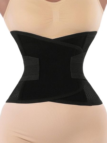 

solid waist trainer l9xz#, Black;red