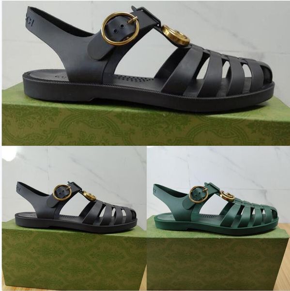 

designer women sandals womens slides crystal calf leather casual shoes quilted platform summer beach slipper 35-42 with box and shopping bag, Black