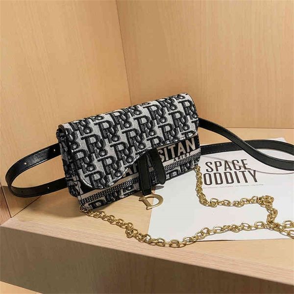 

red canvas waist women's fashion one messenger versatile printing small chest design purses online