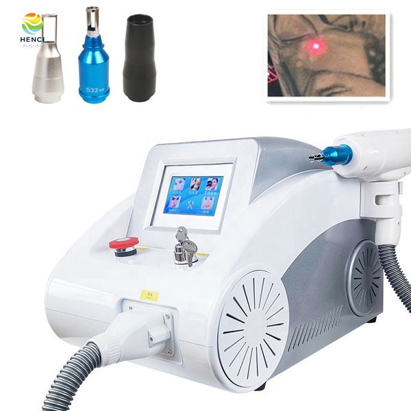 Portátil multifuncional 1064nm 532nm q comutada ND YAG Máquina de remoção de tatuagem a laser a laser