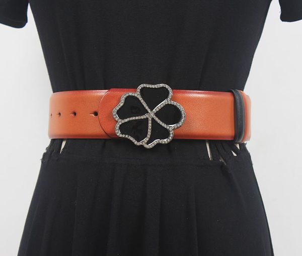 

belts women's runway fashion double side genuine leather cummerbunds female dress corsets waistband decoration wide belt r609, Black;brown