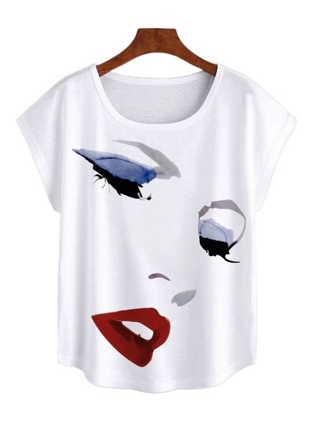 

f.igure graphic b.atwing s.leeve tee w6pa#, White