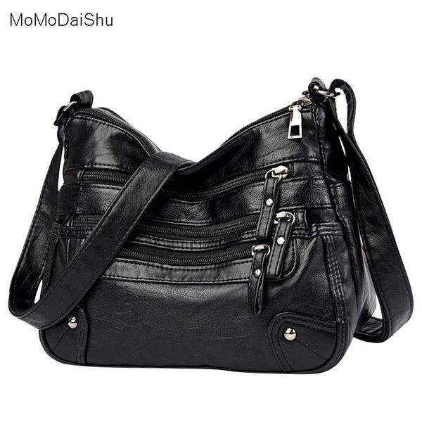 

womens soft leather shoulder bags multilayer classic crossbody bag luxury handbag and 220607