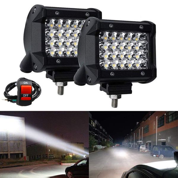 MOOTOCYCLE LED Combo Work Light Bar Spotlight Out Road Wating Spot Popy Flumb Fog для грузовика SUV 12V 24V Фара для автомобиля ATV