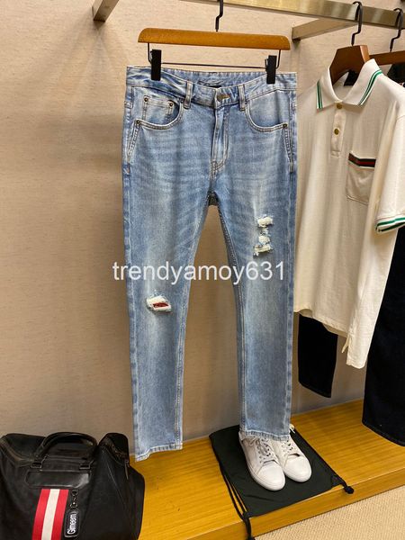

men's jeans ss spring and summer men's high-end quality jeans, Blue