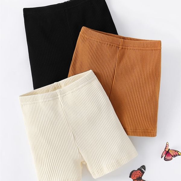 

baby 3pcs solid rib-knit shorts she02, Black