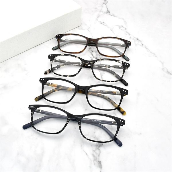 

50% off factory outlet sale classic rectangular glasses men's and women's plate full frame glasses simple leisure square flat glas, White;black