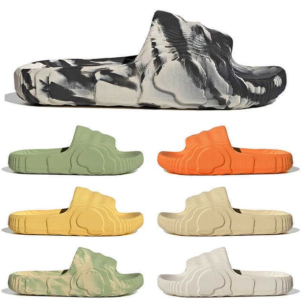 

adilette 22 men women designer slippers slides sandals fashion magic lime st desert sand black grey slipper slide sandal scuffs 36-45