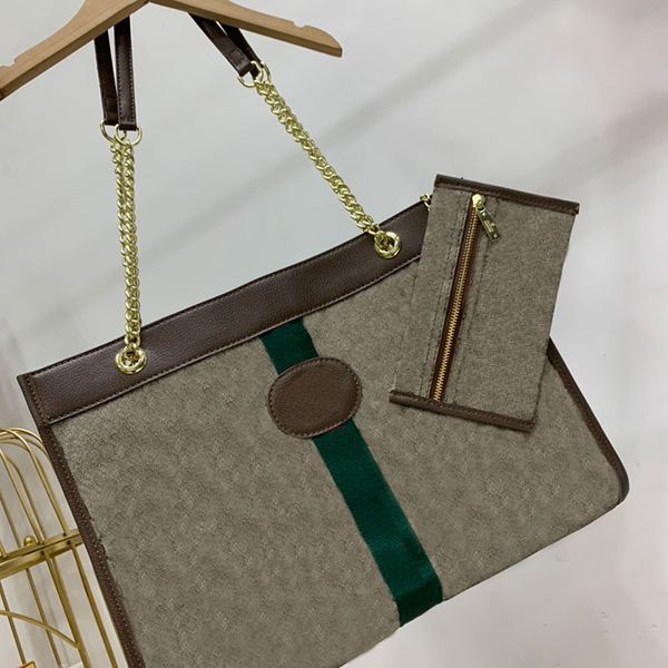 

backpack designer 2022 ladies one shoulder messenger bag with small wallet fashion embroidered letters double chain luxury tote bag