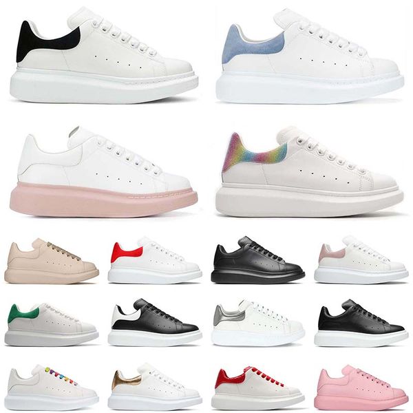 

designer casual shoes men women fashion platform sneakers triple black leather white reflective purple comfortable flat size 36-44