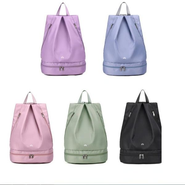 

sacks lulu bags backpack women's independent shoes dry wet separation waterproof fitness sack bag travel training storage s bag-869 3mt