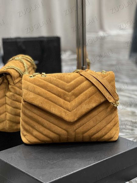 

467072 494699 487216 loulou shoulder bags nubuck genuine leather handbags clouds wallets interior slot pocket of quilted space bag brown