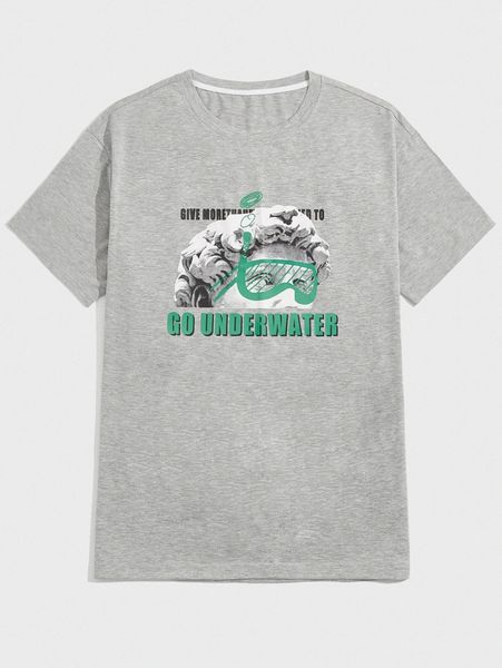 

romwe guys figure graphic tee h64o#, White;black