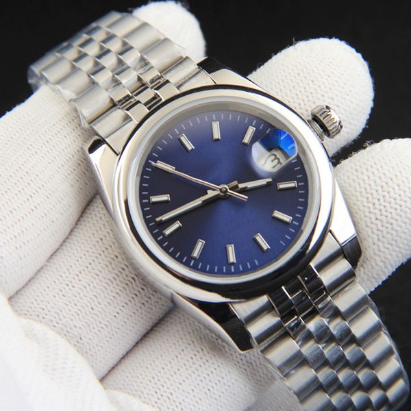 

classic woman watches 36mm automatic mechanical wristwatches fashion wristwatch montre de luxe watches for ladies, Slivery;golden