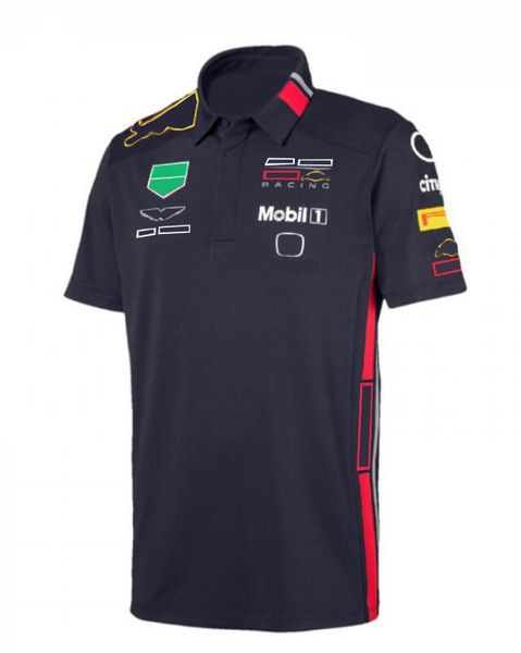 

2022 new f1 racing polo suit team logo lapel t-shirt same custom