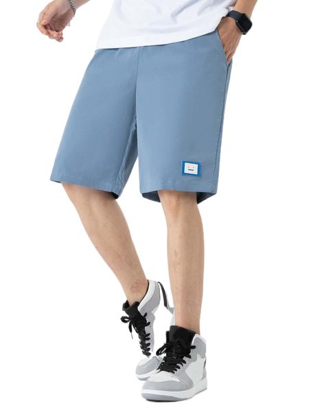 

men cartoon patch detail shorts x85j#, White;black