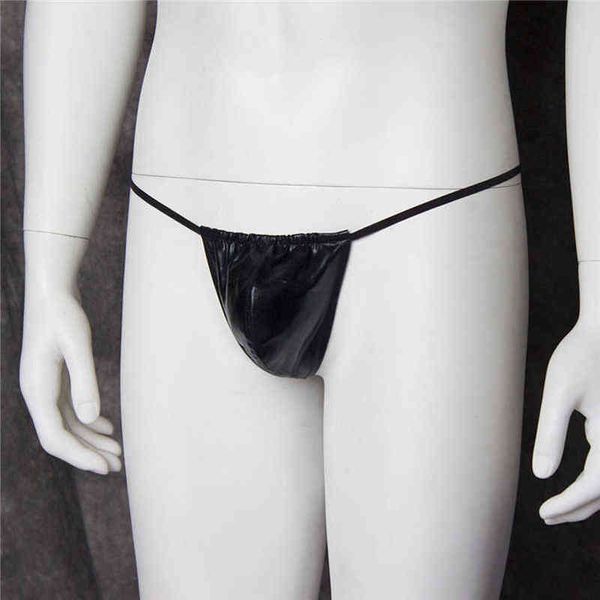 Hot BDSM uomo sexy perizoma pantalone nero Bandoge in pelle cosplay Lingerie per adulti per uomo prodotto del sesso Biancheria intima sexy regali speciali W220324