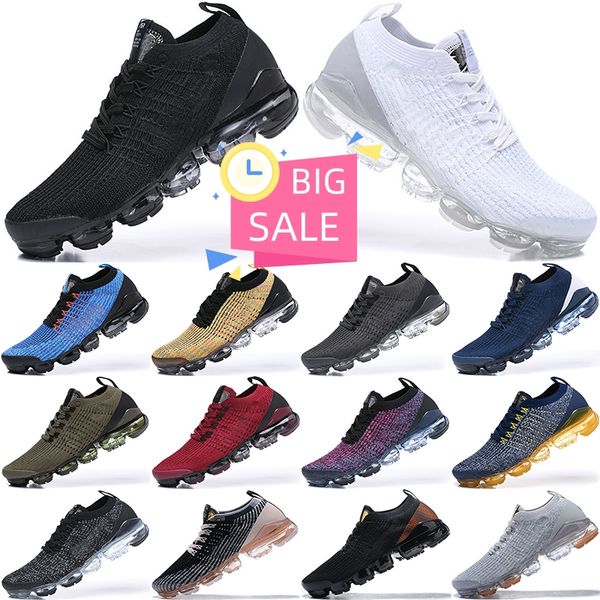 

vapores fk moc mens running shoes fly 3.0 knit black white air cushion womens sneakers be true sports run trainers tn jogging shoes