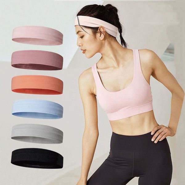 Sommer Einfarbig Sport Stirnband Laufen Schweiß absorbieren Fitness Yoga Basketball Anti-transpirant Schweiß Guide Strahl Waschen Haarband LT0153