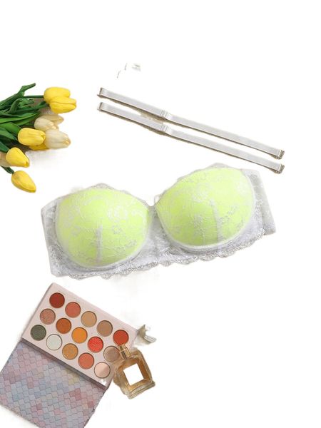 

plus lace underwire bra & 2pairs shoulder strap f4xb#, Black;white