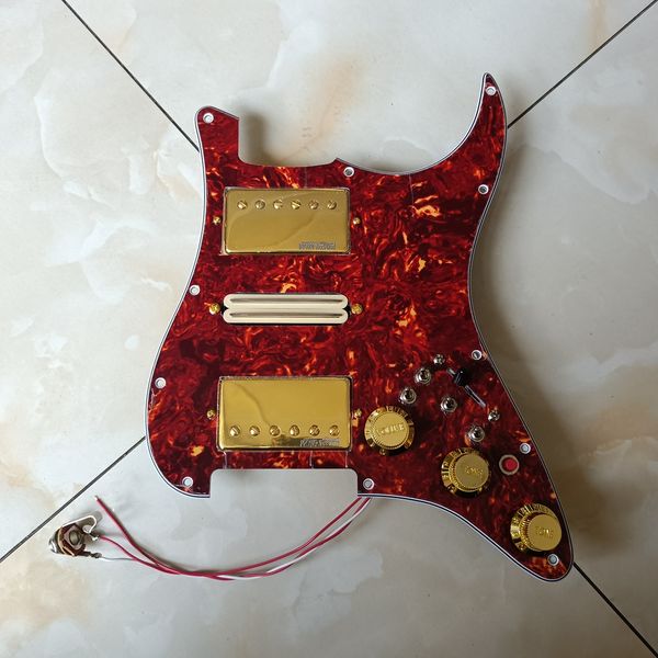 

hsh upgrade prewired pickguard set multifunction switch gold wk wvc alnico pickups 4 single cut switch 20 tones more for fd guitar