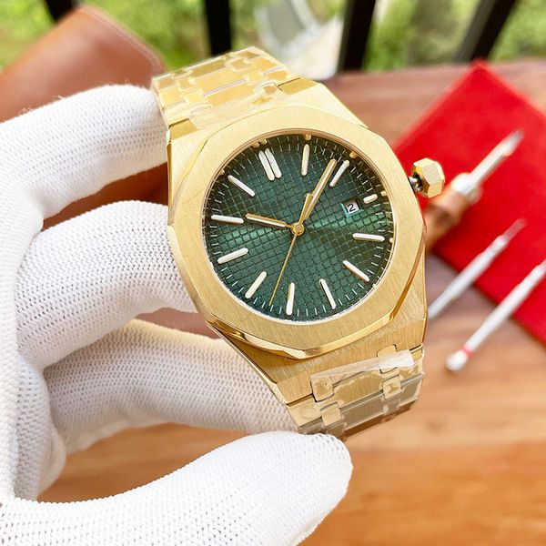

watch automatic mechanical movement men watches life waterproof bracelet business wristwatches stainless steel 40mm montre de luxe gift, Slivery;brown