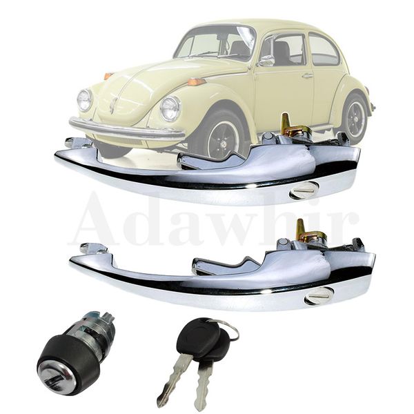 

suitable for volkswagen beetle super beetle karmann ghia door handle + ignition lock combo set