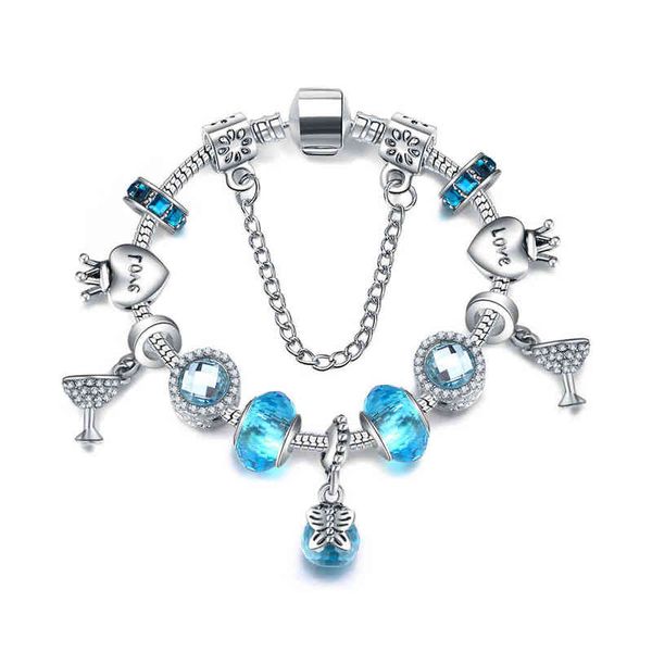 

summer aqua blue crystal beaded travel commemorative valentine's day gift, Black