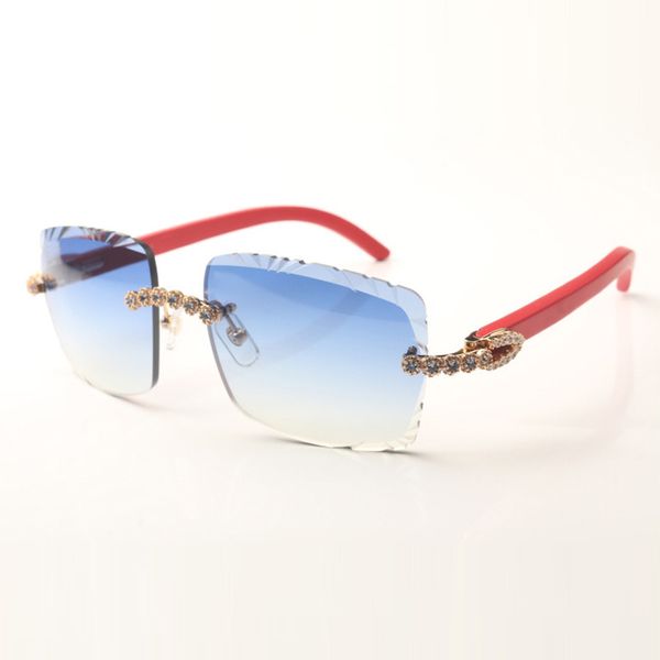 

new bouquet blue diamond 3524020 buffs sunglasses natural red wood temples and 58mm cut lenses 3mm express delivery, White;black