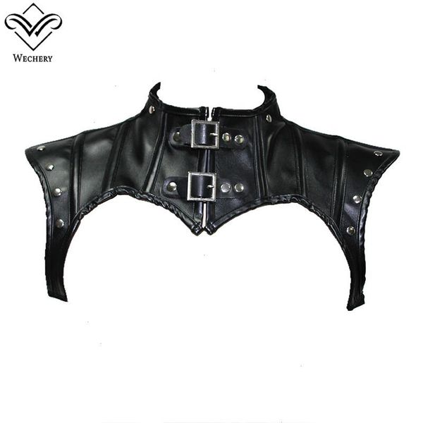 

cut out shapewear short corset gothic shoulder womens steampunk lace up accessories leather rivets corsets top, Black;white