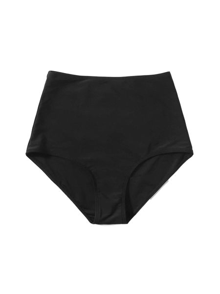 

high waisted bikini bottom w35b#, White;black