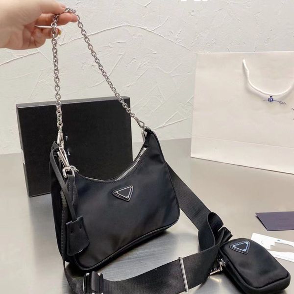 

fashion luxury women shoulder bags designer nylon bags with wallet hobo handbag lady the tote bag chains handbags messenger crossbody purse