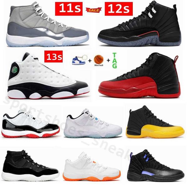 

reto 11 cool grey jumpman men's basketball shoes 11s bright citrus legend blue 25th anniversary 12s utility grind taxi 13s he got home, Black