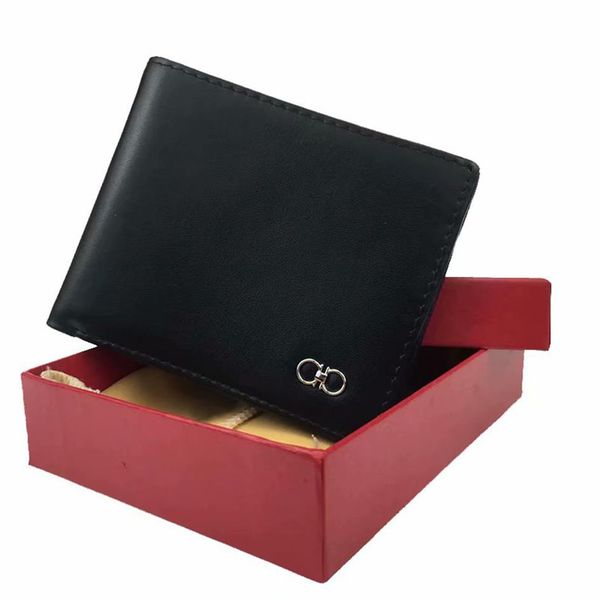 

european fashion designer mens wallet 2020 men's leather with wallets for men purse wallet men wal265o, Red;black