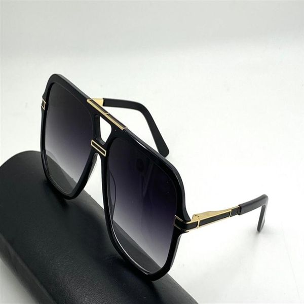 

vintage sunglasses 6025 black gold grey gradient sunnies men fashion sun glasses eyewear accessories shades uv400 protection with 291r, White;black