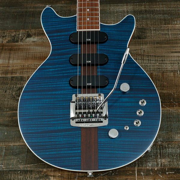 

kz guitar works kz one semi-hollow 3s23 kahler flamed maple see-through electric guitar