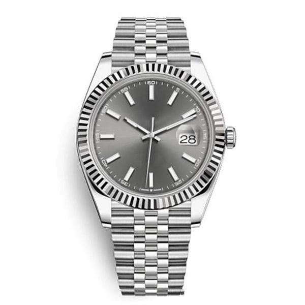 

41mm blue watches men stainless steel solid clasp automatic 2813 mechanical watch men big date president desinger wri224u, Slivery;brown